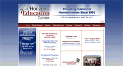 Desktop Screenshot of horizonseducationcenter.com